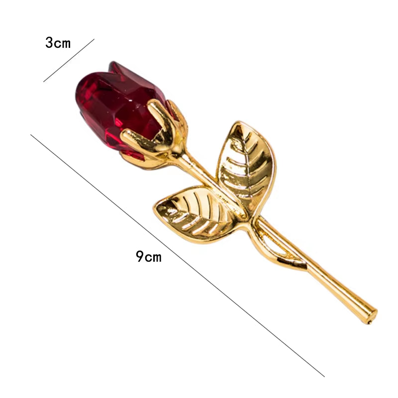 Crystal Branches Roses Creative Valentine'S Day Mother'S Day Gifts, Home Decoration Holiday Gifts